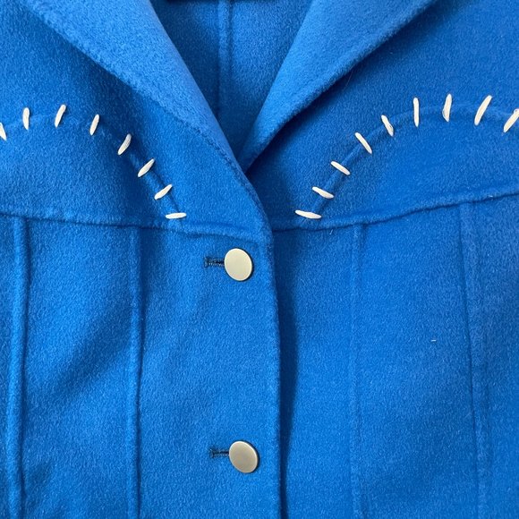 Blue Wool coat - Picture 6 of 10